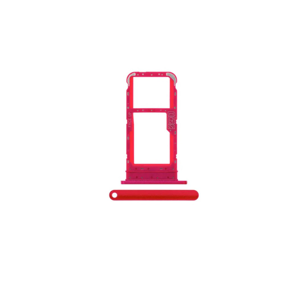 For Motorola Moto E7 Replacement Sim Card Tray (Red) E-Tech61
