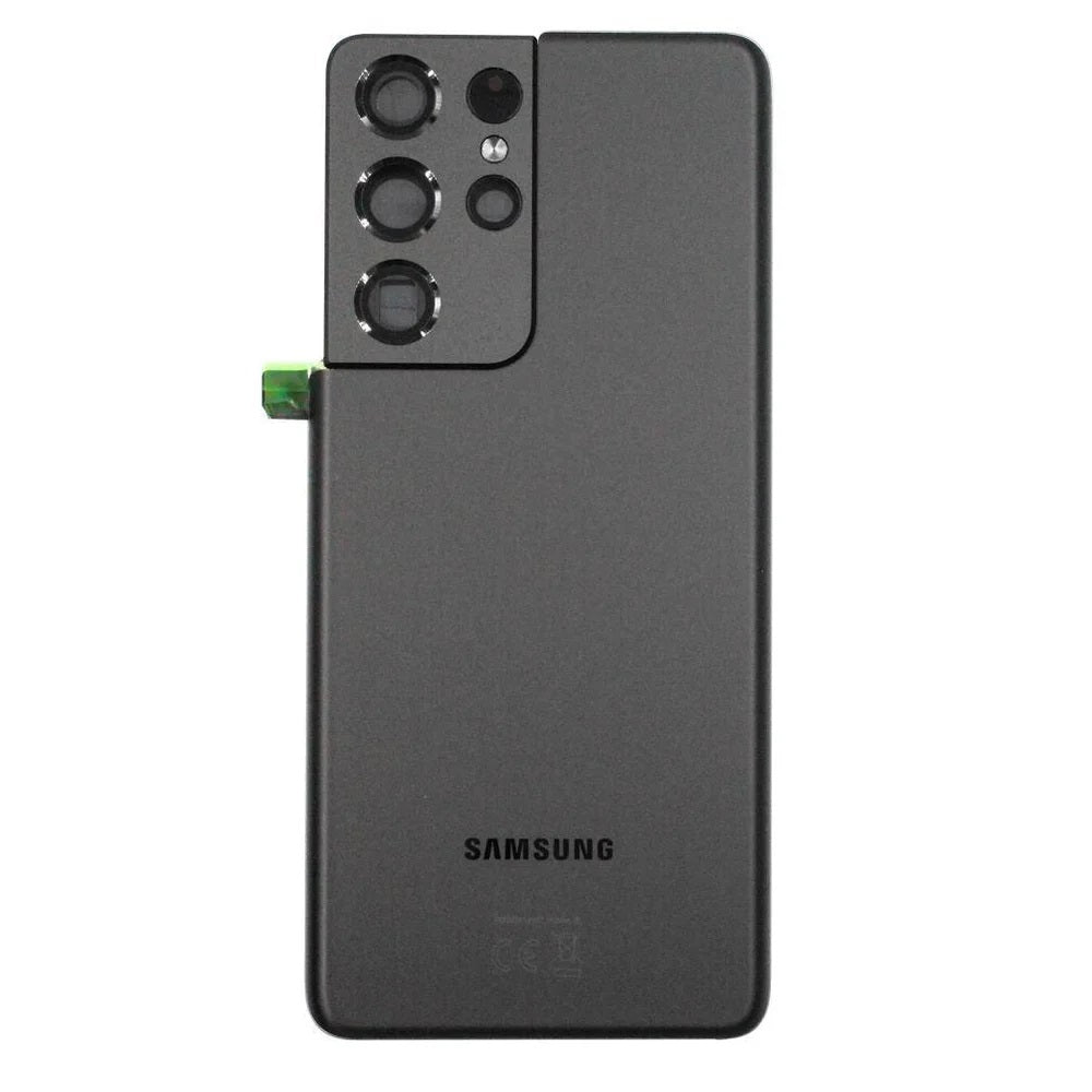 For Samsung Galaxy S21 Ultra 5G G998 Replacement Battery Cover (Phantom Black) E-Tech61