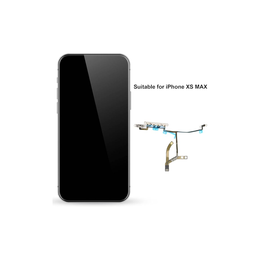 For iPhone XS MAX Volume Flex Cable Mute Switch Flex With Brackets