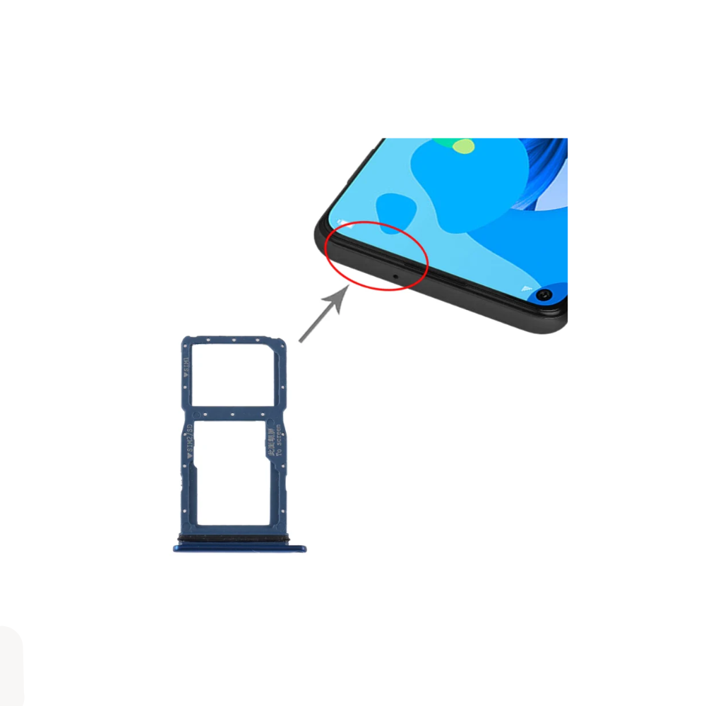 For Huawei P20 Lite Replacement SIM Card Tray Holder (Blue) E-Tech61