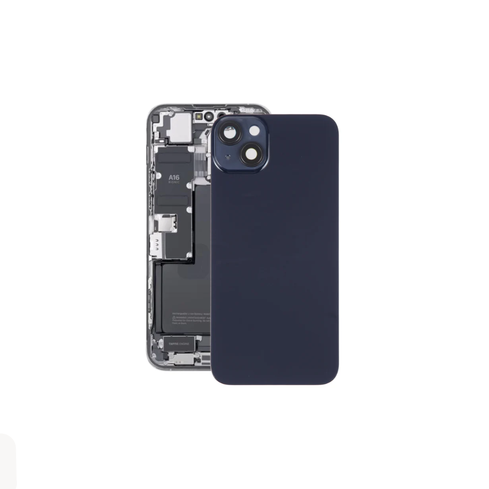 For iPhone 14 Plus Replacement Back Glass (Midnight) E-Tech61