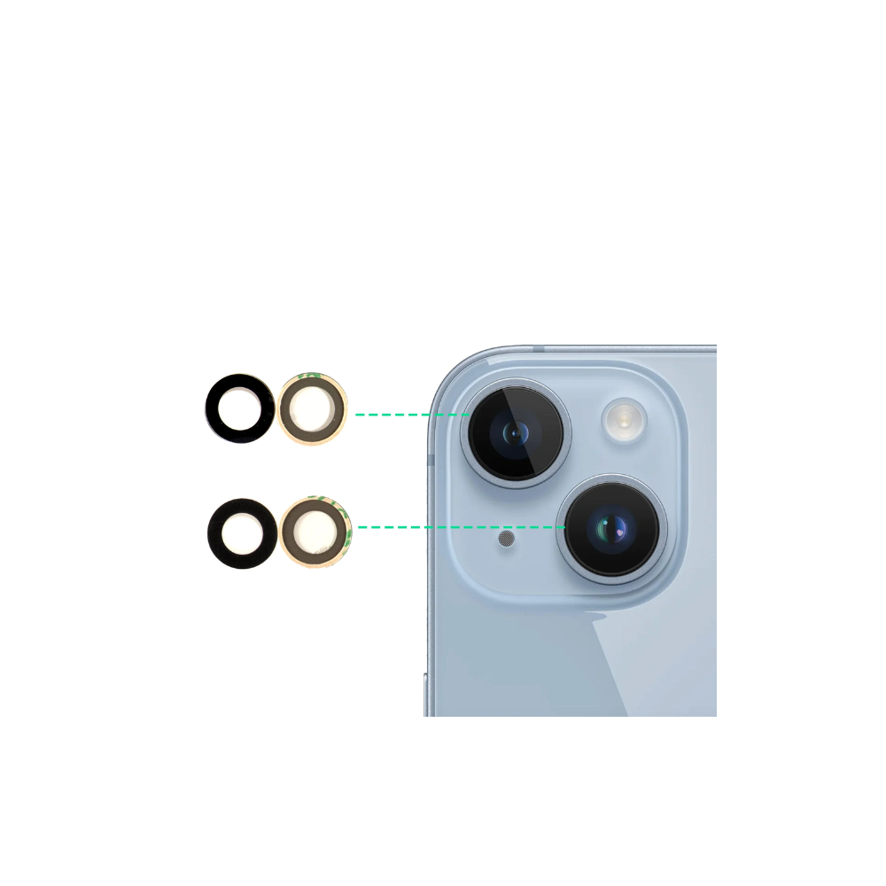 For iPhone 14 Plus Replacement Rear Camera Lens E-Tech61