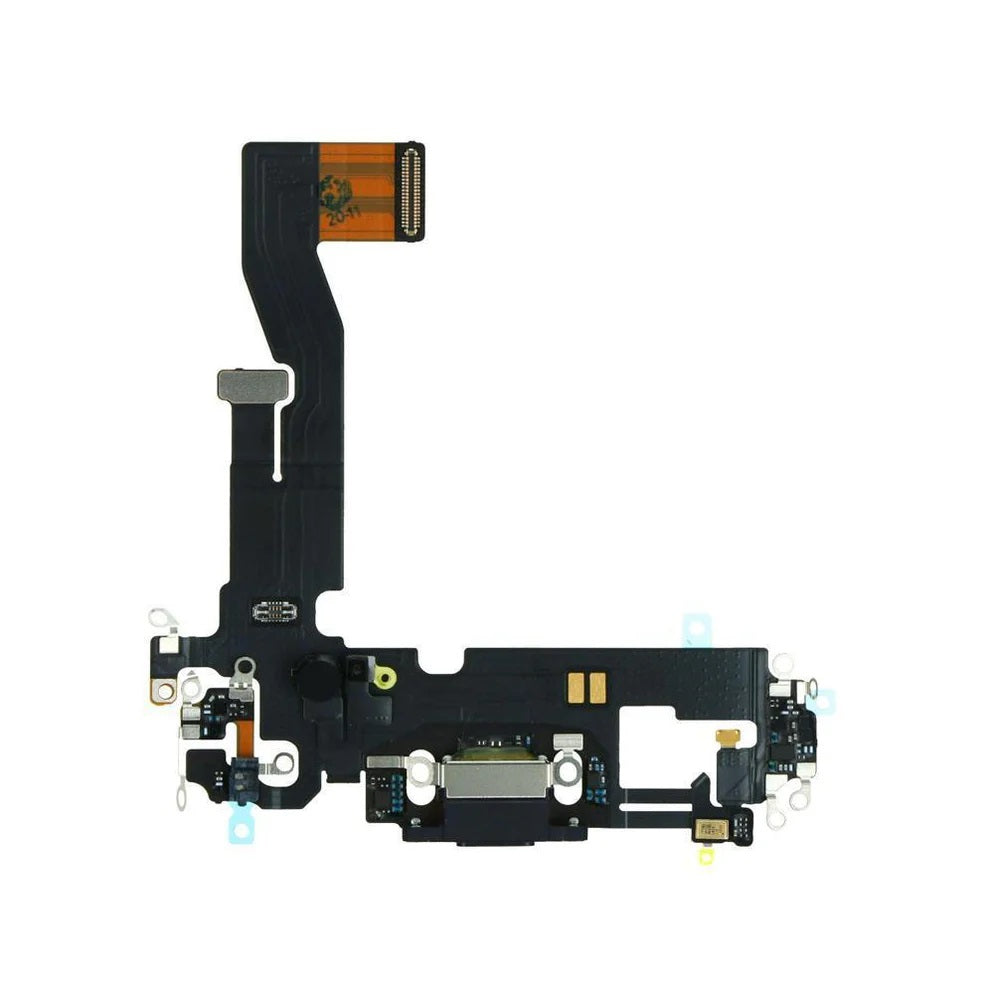 For Apple iPhone 12 / 12 Pro Replacement Charging Port Flex (Black) E-Tech61