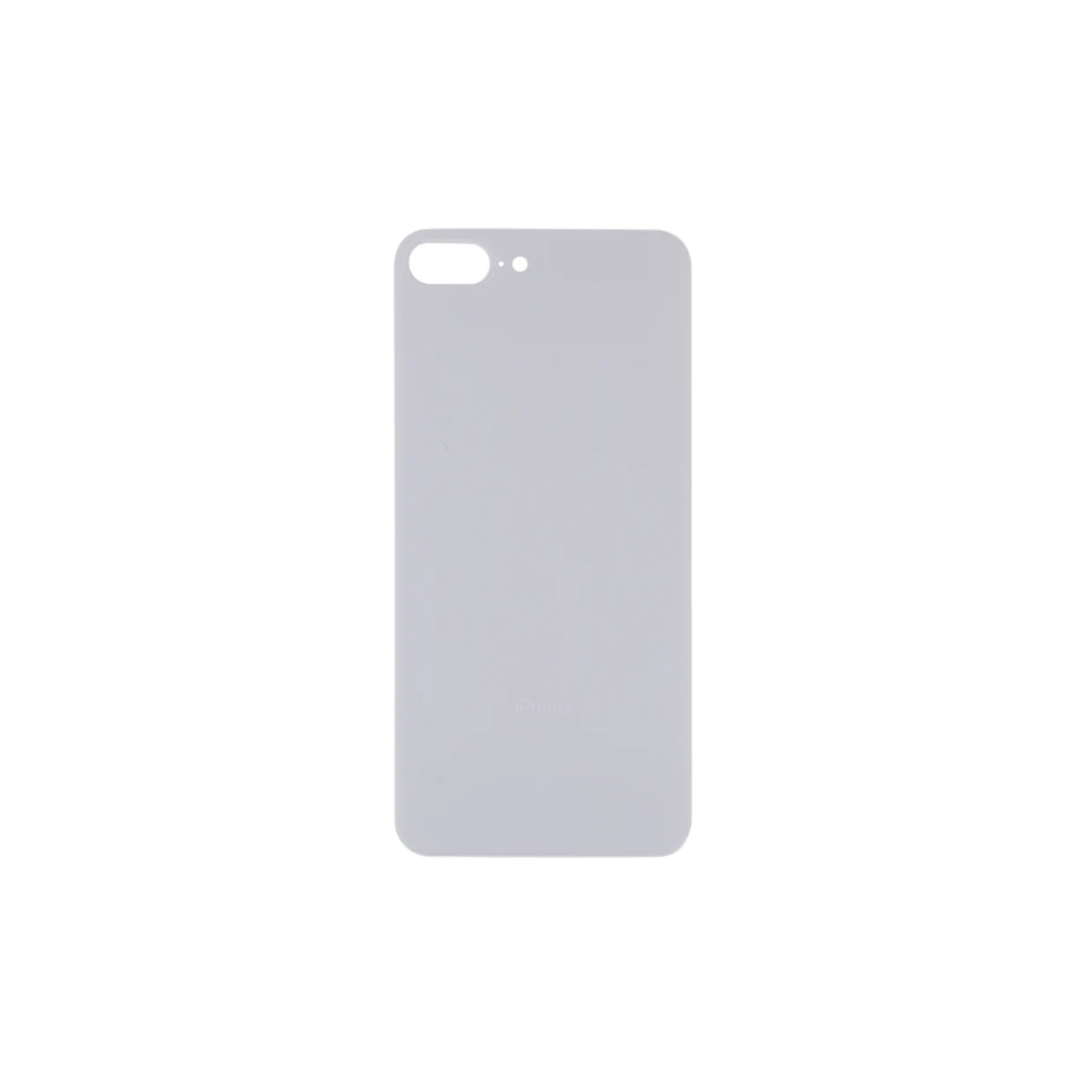 For Apple iPhone 8 Plus Replacement Back Glass (White) Without Lens E-Tech61