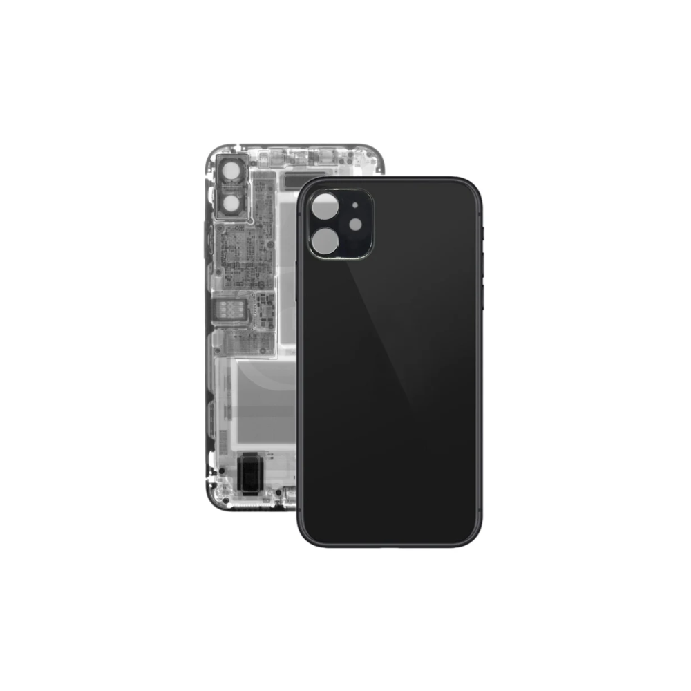 For Apple iPhone 11 Replacement Back Glass (Black) E-Tech61
