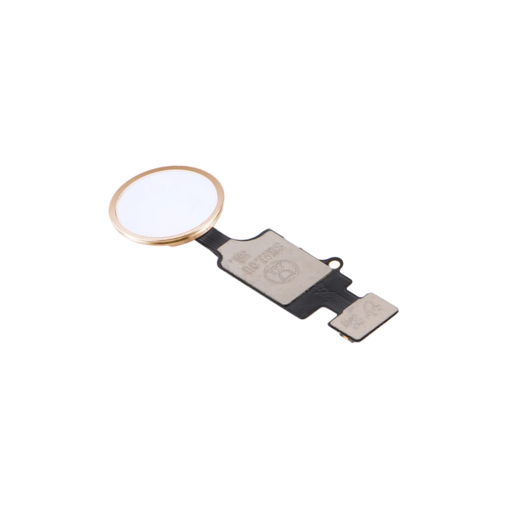 For Apple iPhone 7 / 7 Plus / 8 / 8 Plus / SE2 Home Button - White / Gold (Cosmetic Use) E-Tech61