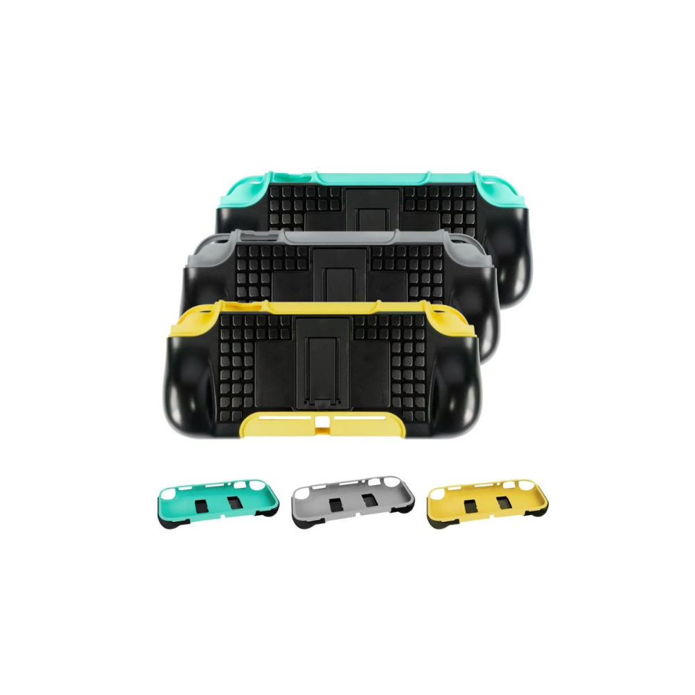 Nintendo Switch Lite TPU Stand Protective Case – Yellow & Black | E-Tech61