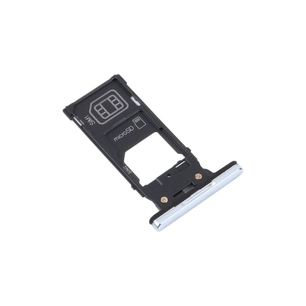 For Sony Xperia XZ2 Replacement Sim And Memory Card Tray (Silver) E-Tech61