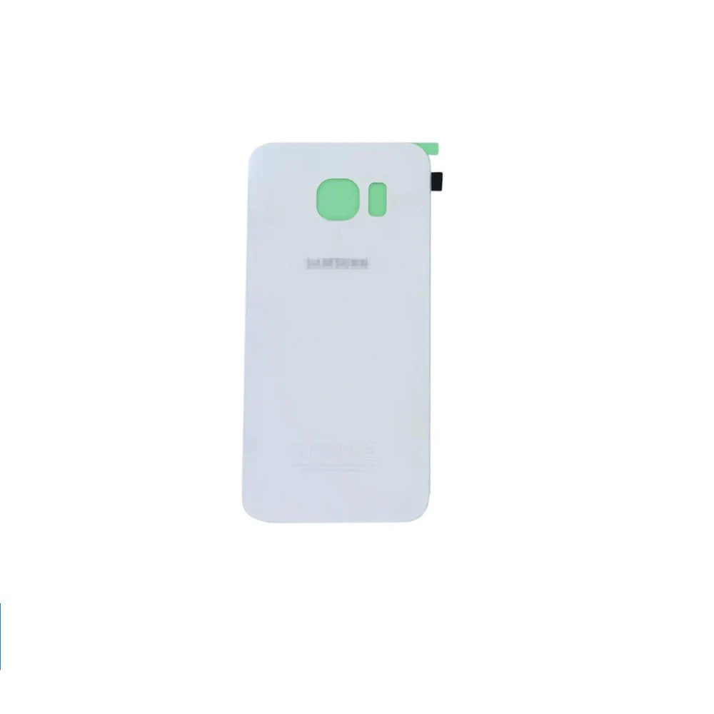 For Samsung Galaxy S6 Edge Replacement Rear Battery Cover with Adhesive (White) E-Tech61