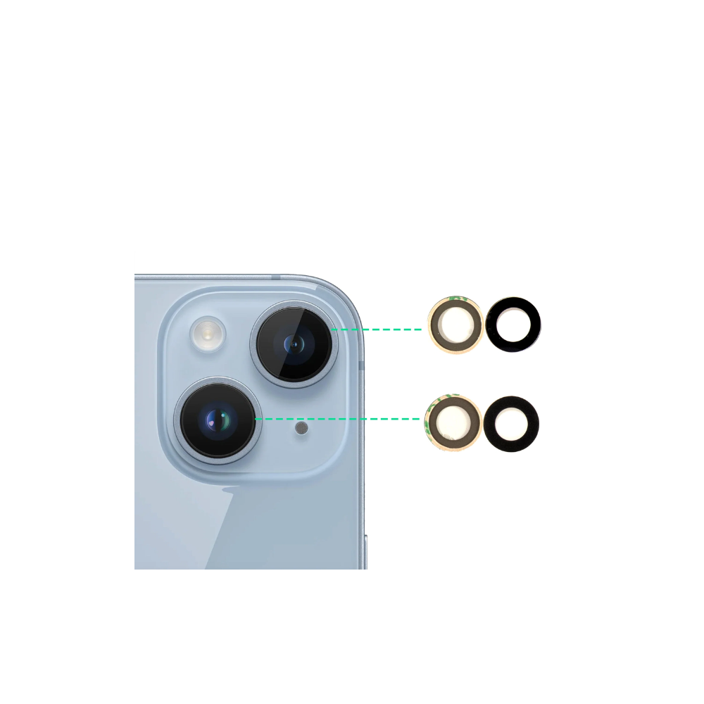 For iPhone 14 Plus Replacement Rear Camera Lens E-Tech61