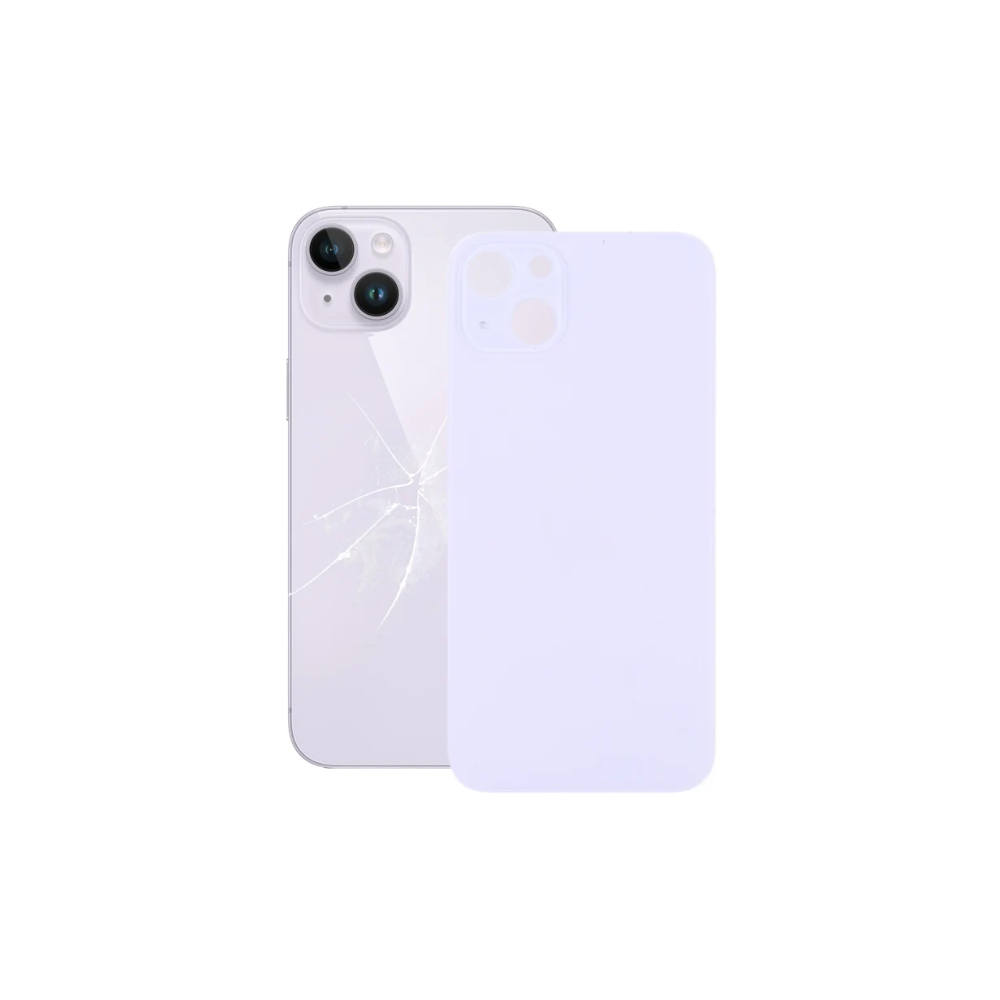 For iPhone 14 Replacement Back Glass (Purple) E-Tech61