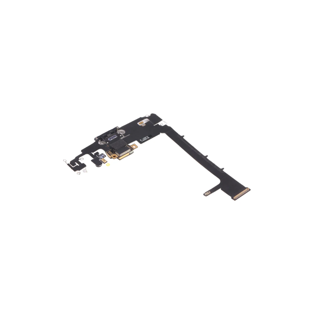 For Apple iPhone 11 Pro Max Replacement Charging Port Flex With Main Microphone and sub board (Black) E-Tech61