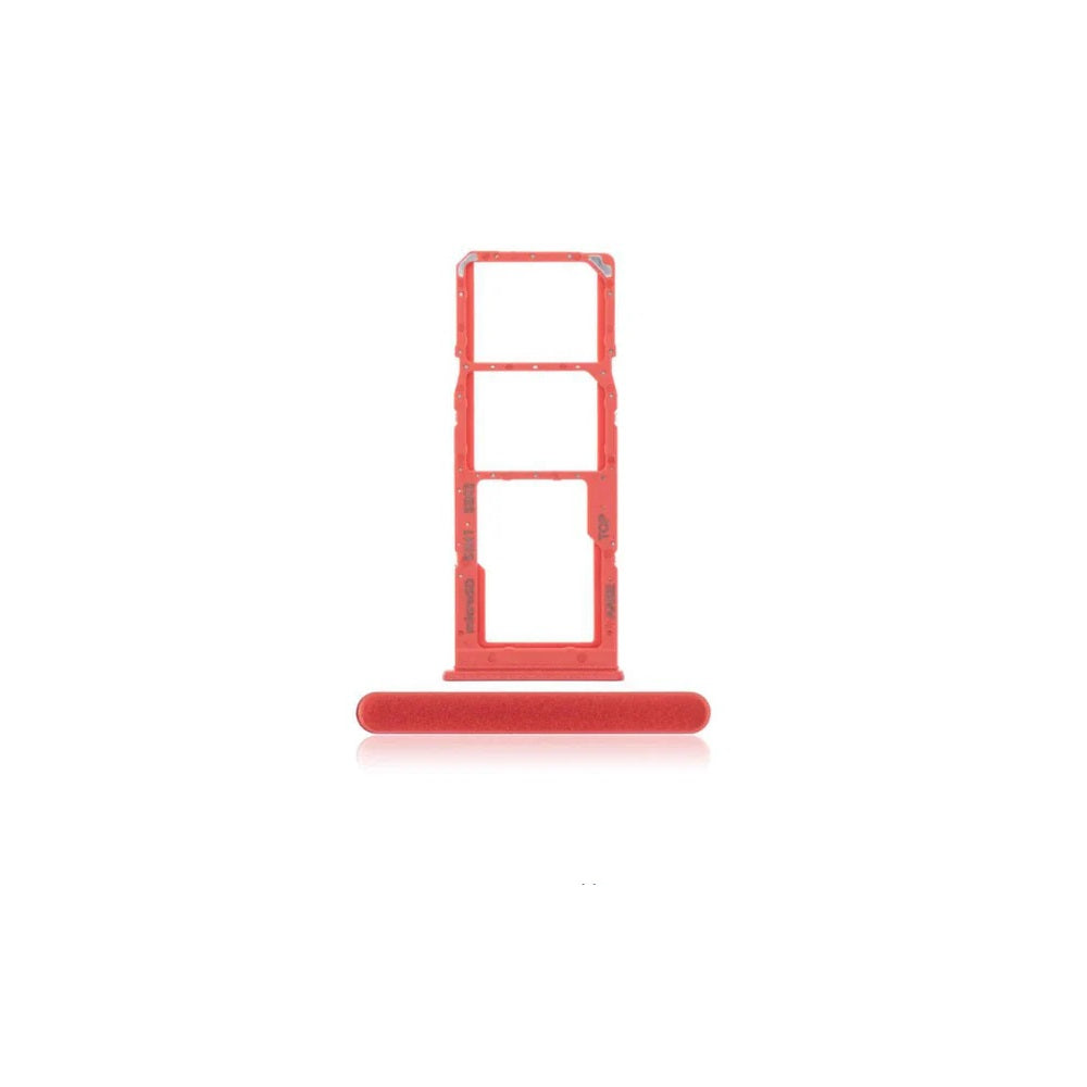 For Samsung Galaxy A12 A125F Replacement Dual Sim Card Tray (Red) E-Tech61