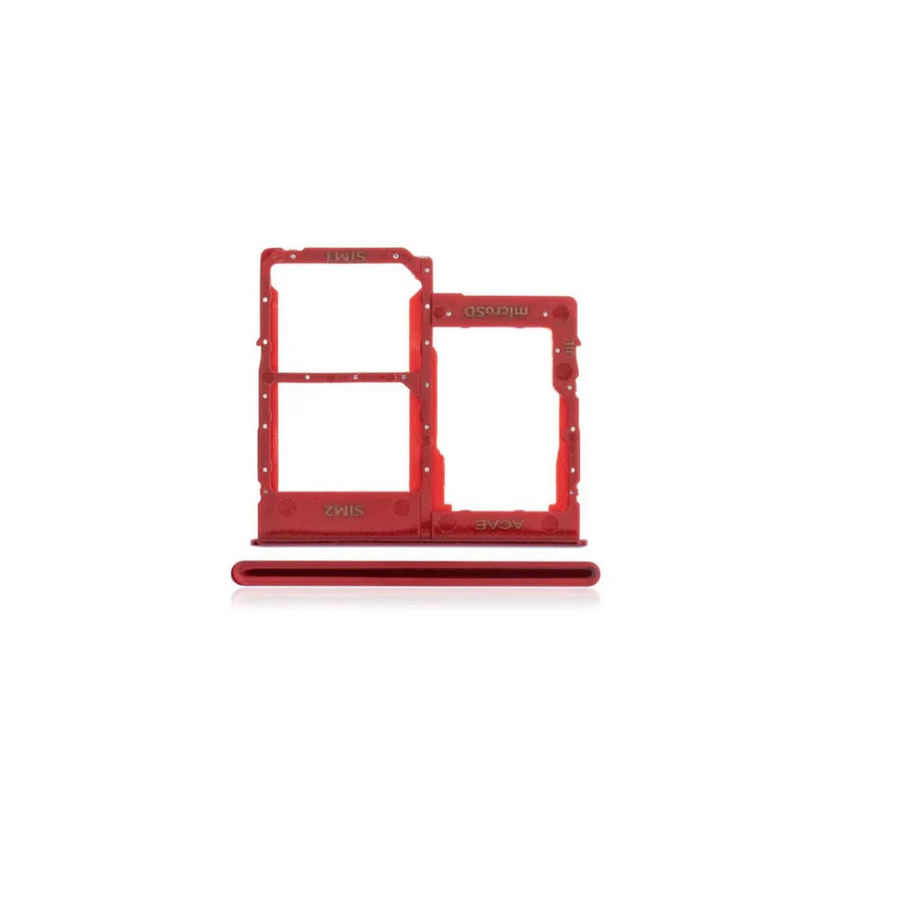 For Samsung Galaxy A40 A405 Replacement Dual Sim Card Tray (Red) E-Tech61