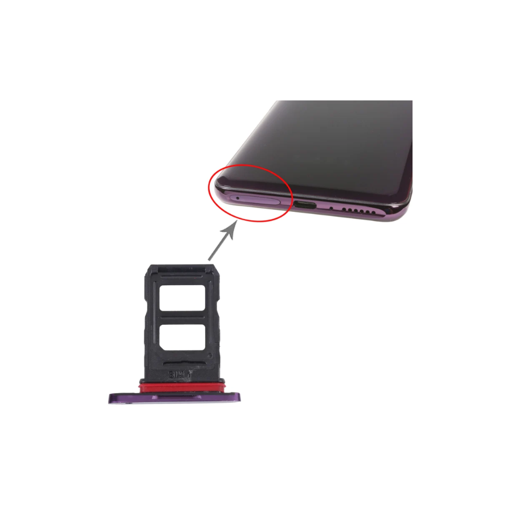For Oppo Find X Replacement Sim Card Tray (Purple) E-Tech61