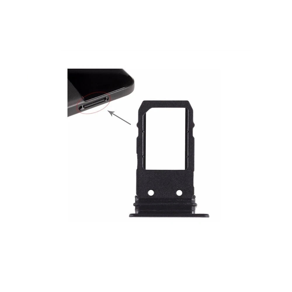 For Google Pixel 2 Sim Tray Holder Black Replacement Premium Quality