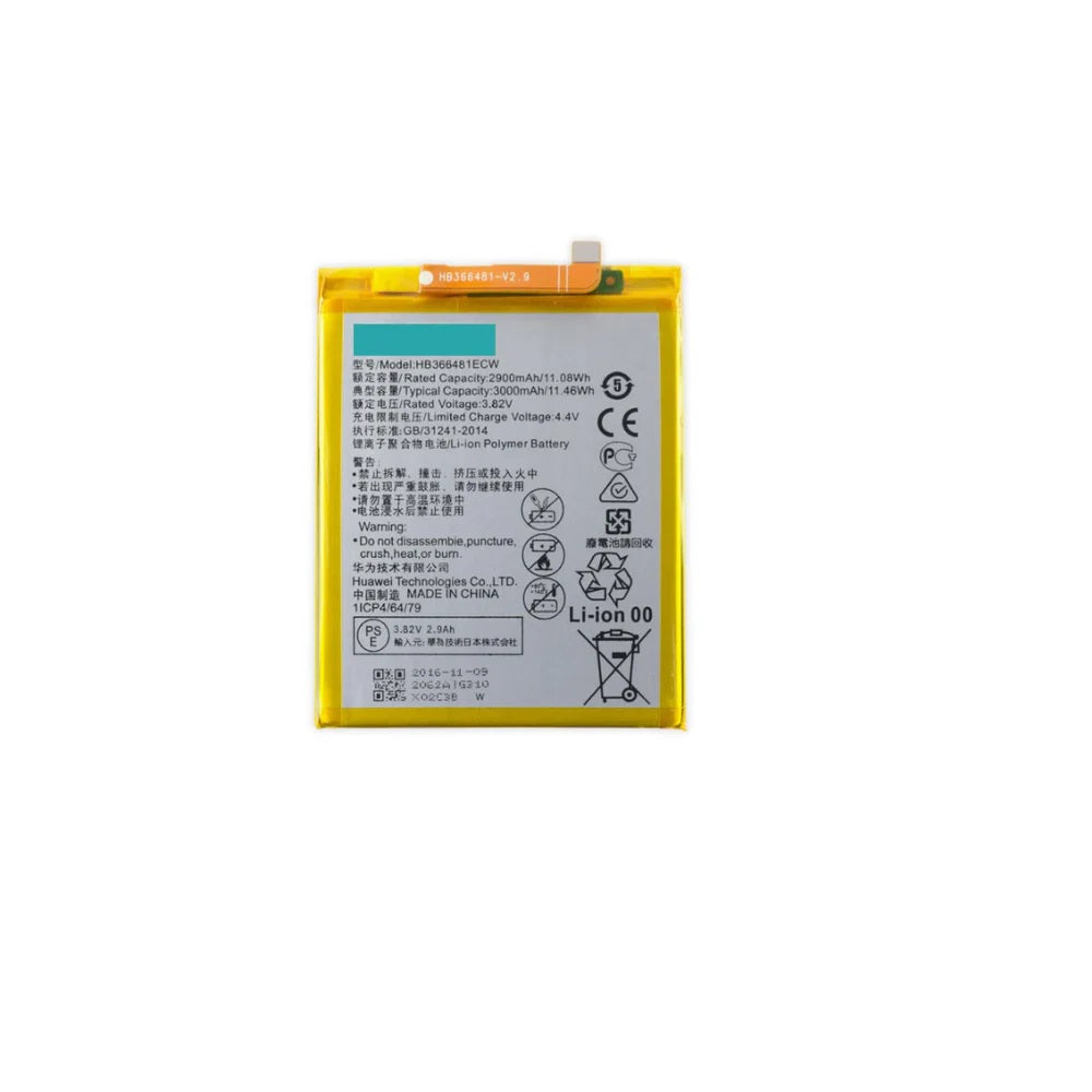 For Huawei P Smart 2018 / P9 / P9 Lite / P10 Lite / Honor 8 / Y6 2018 / Y7 2018 / P20 Lite Replacement Battery 3000mAh - HB366481ECW E-Tech61