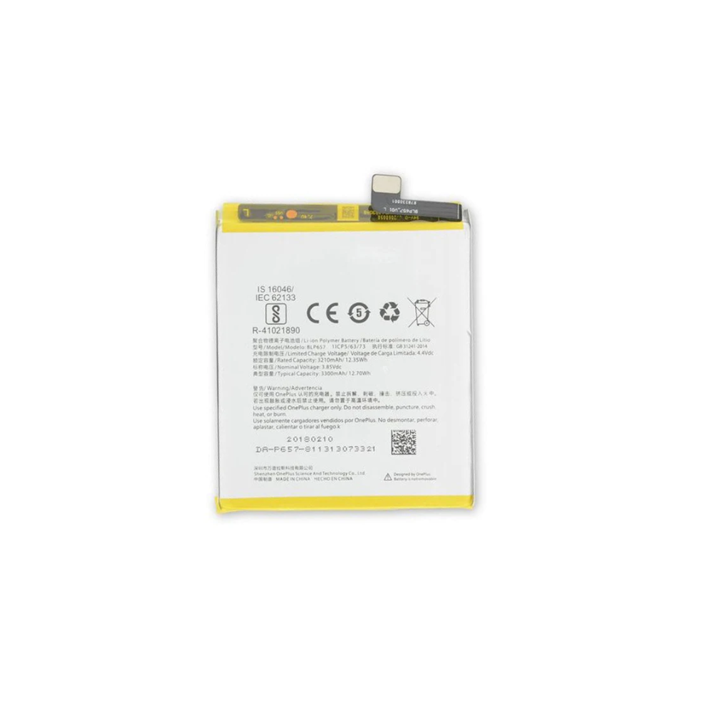 For OnePlus 6 Replacement Battery 3300mAh - BLP657 E-Tech61