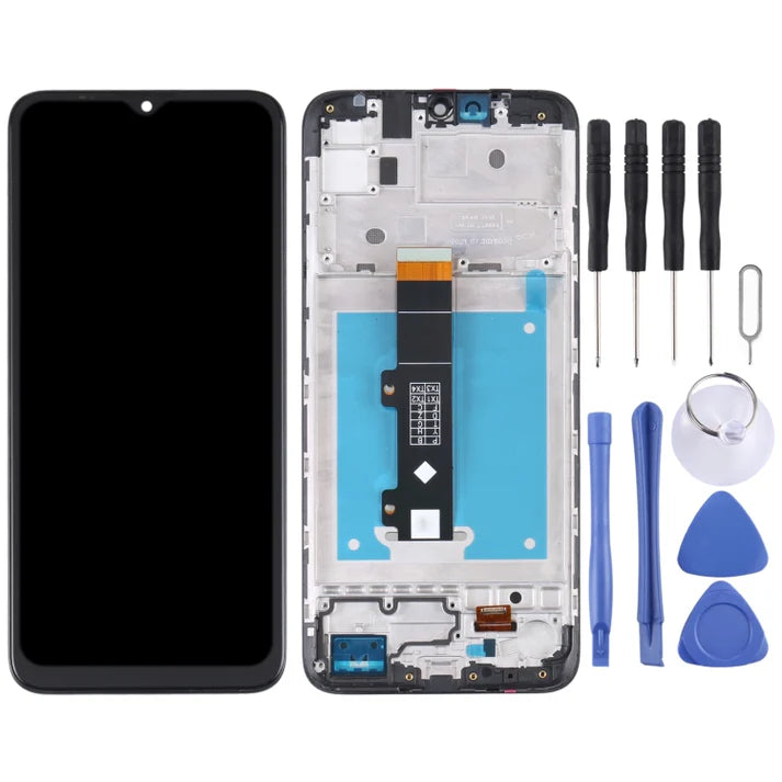 For Motorola Moto E20 LCD Screen Digitizer Full Assembly with Frame