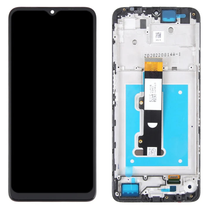 Motorola Moto E22 Replacement LCD Display Screen Touch Digitizer with Frame