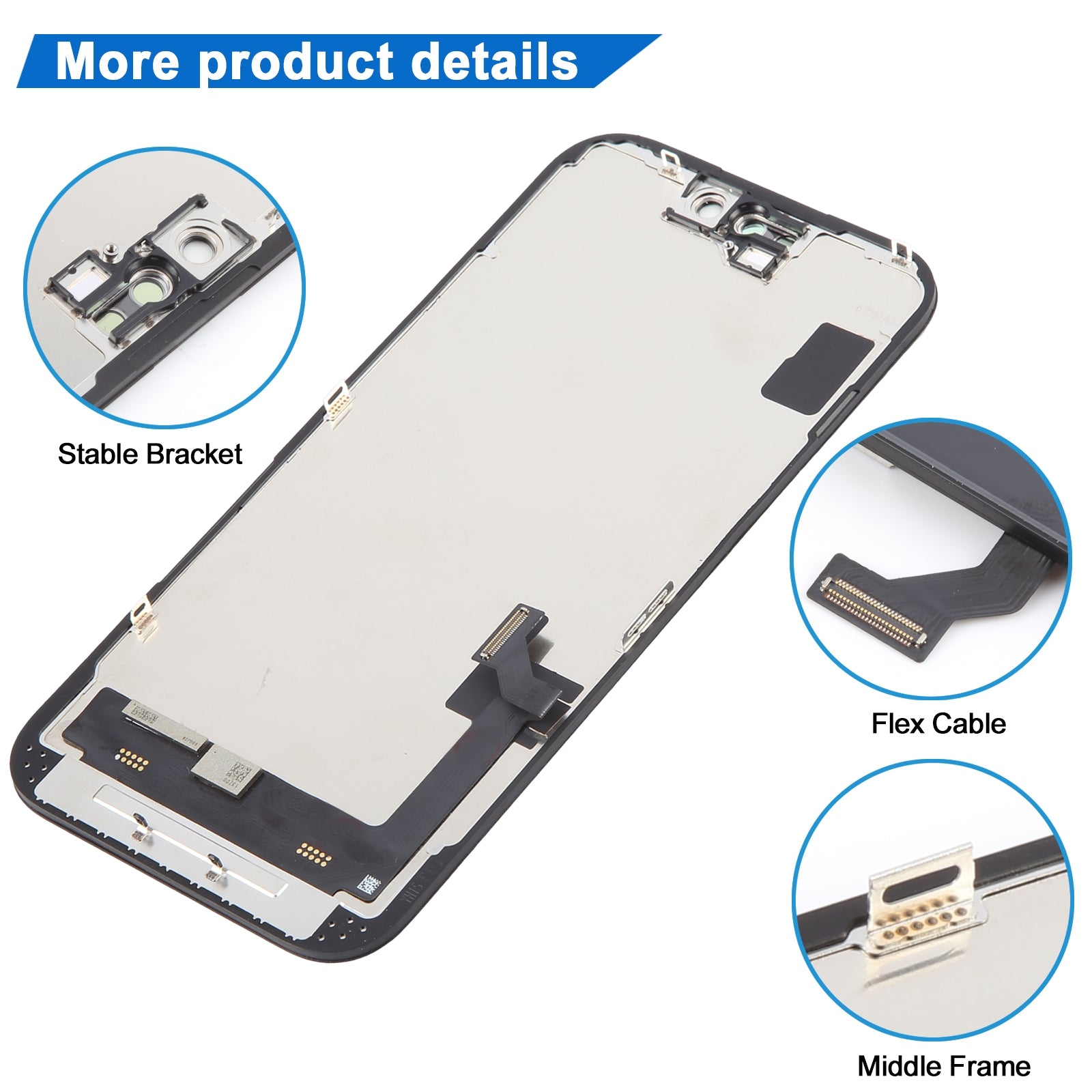 For iPhone 15 LCD Incell Display Screen Replacement 3D Touch Digitizer