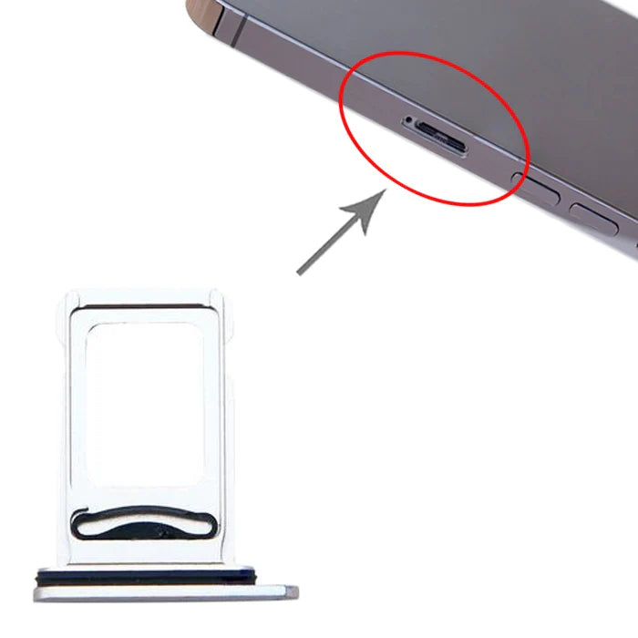 For Apple iPhone 13 Pro / 13 Pro Max Replacement Sim Card Tray (Silver) E-Tech61