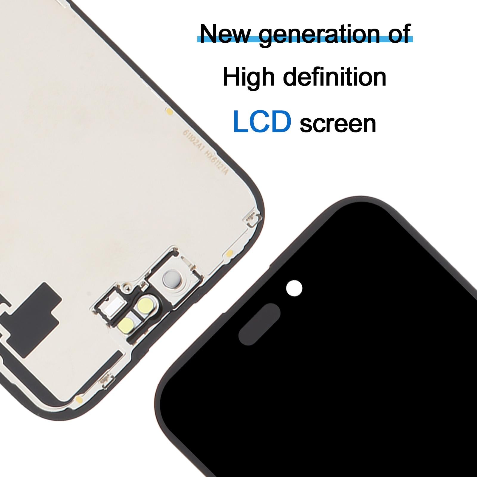 iPhone 16 HD+ Incell LCD Screen Replacement High Definition Display Compatible works with iPhone 16 (2024 Model)