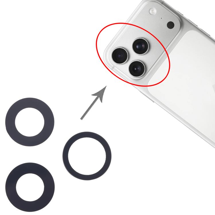 For iPhone 17 Pro Max Back Camera Lens Set