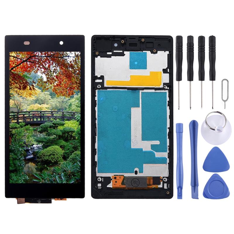 Sony Xperia Z1 (C6902 / C6903 / C6906 / C6943 / L39h) Screen Replacement – With Frame (Black)