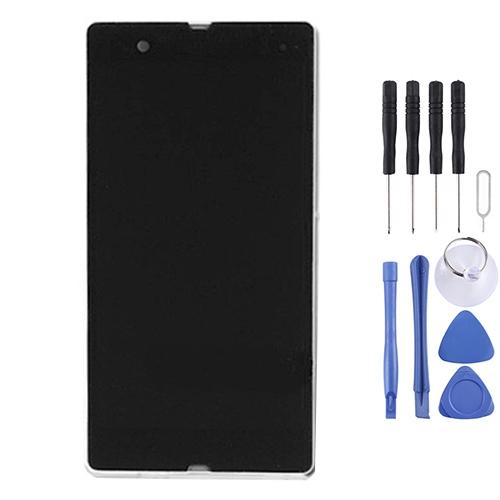 Sony Xperia Z (C6602 / C6603 / L36h) Screen Replacement – With Frame (White)