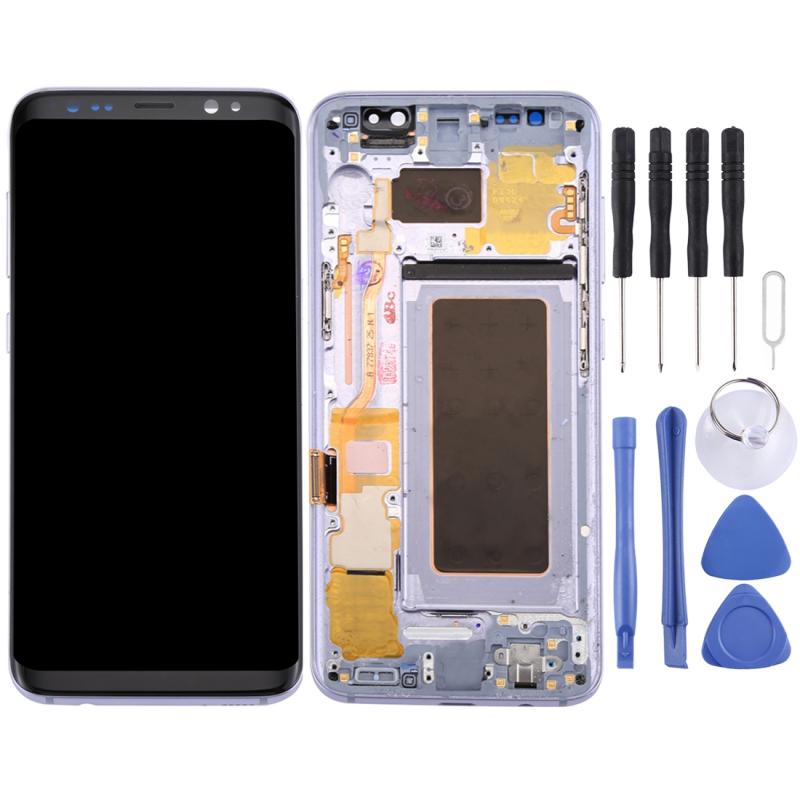 Samsung Galaxy S8 (SM-G950) Screen Replacement – With Frame (Grey)