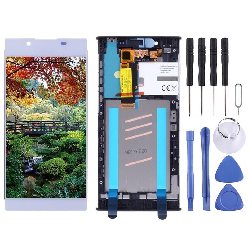 Sony Xperia L1 (G3311 / G3312 / G3313) Screen Replacement – With Frame (Silver)