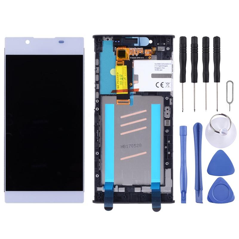 Sony Xperia L1 (G3311 / G3312 / G3313) Screen Replacement – With Frame (Silver)