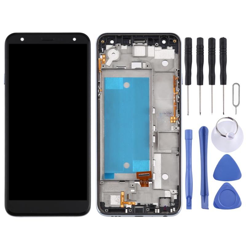 LG K40 / K12 Plus / X4 (2019) (LMX420) TFT LCD Screen Replacement – With Frame (Black)