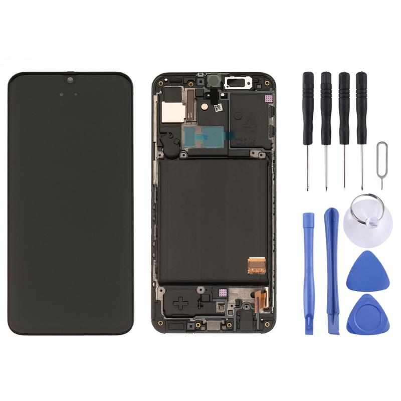 Samsung Galaxy A40 (SM-A405F) OLED Screen Replacement – With Frame (Black)