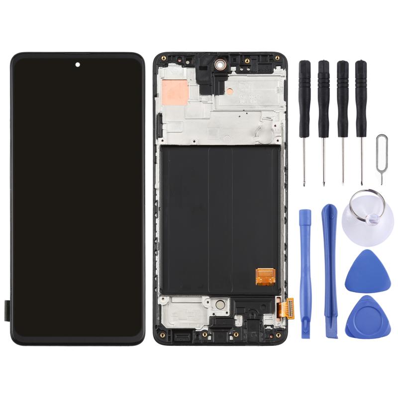 Samsung Galaxy A51 4G OLED Screen Replacement – With Frame (Black)