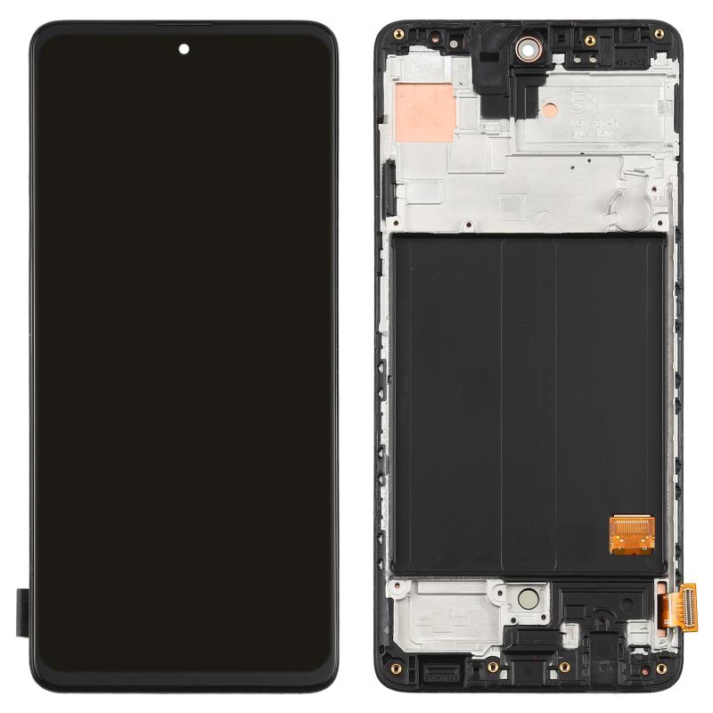 Samsung Galaxy A51 4G OLED Screen Replacement – With Frame (Black)