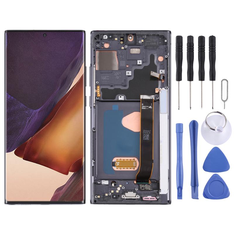 Samsung Galaxy Note20 Ultra 5G (SM-N986) OLED Screen Replacement – With Frame (Black)