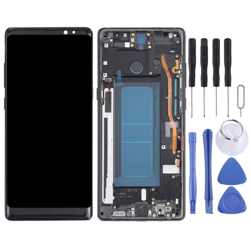 Samsung Galaxy Note 8 (SM-N950) OLED Screen Replacement – With Frame (Black)