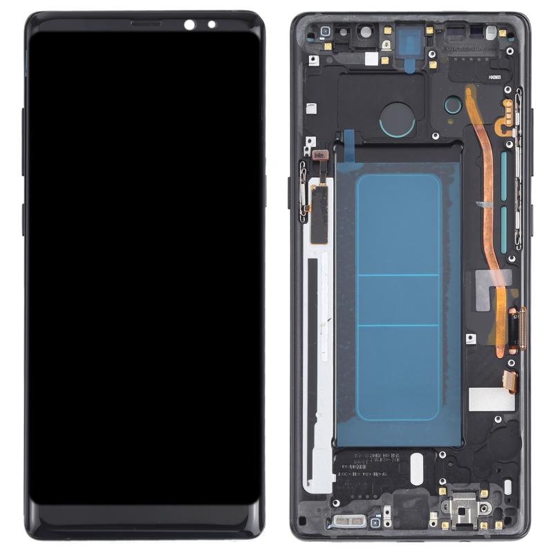 Samsung Galaxy Note 8 (SM-N950) OLED Screen Replacement – With Frame (Black)
