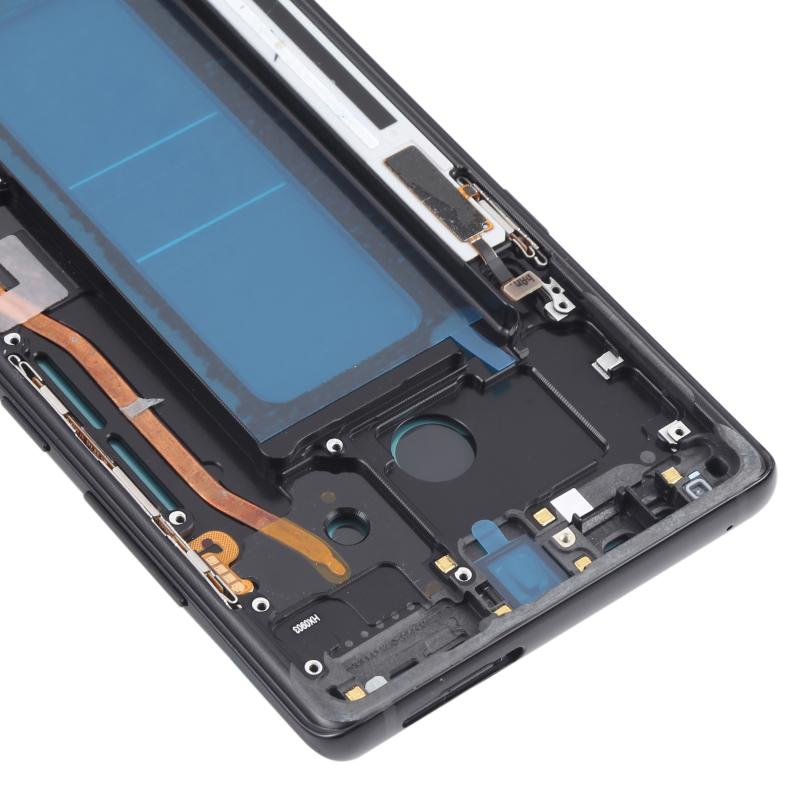 Samsung Galaxy Note 8 (SM-N950) OLED Screen Replacement – With Frame (Black)