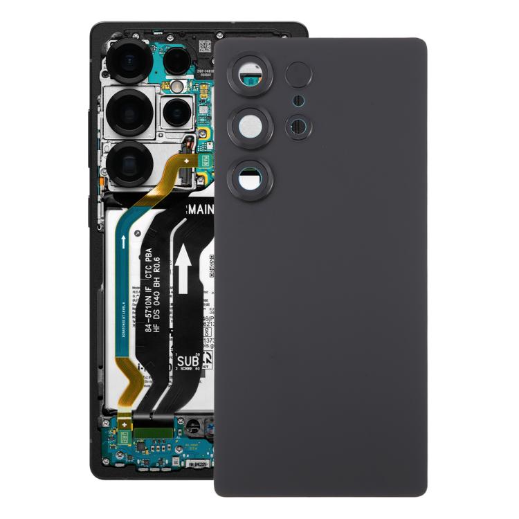 For Samsung Galaxy S25 Ultra SM-S938 OEM Battery Back Cover with Camera Lens Cover(Black)
