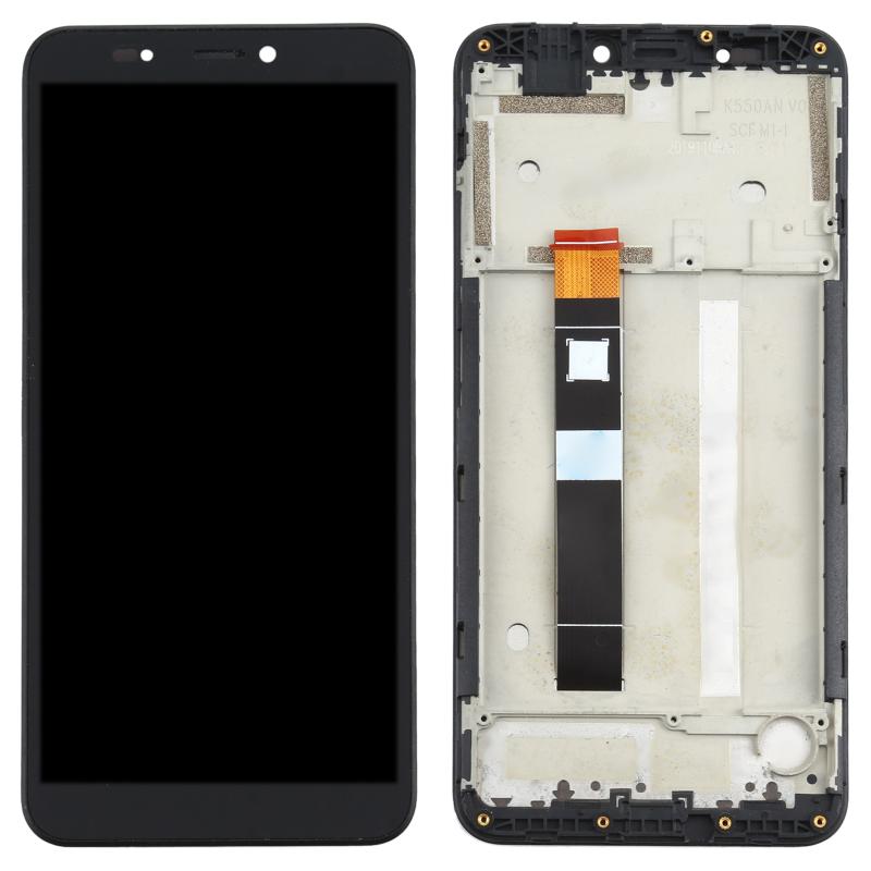 Nokia C2 Screen Replacement – With Frame (Black)