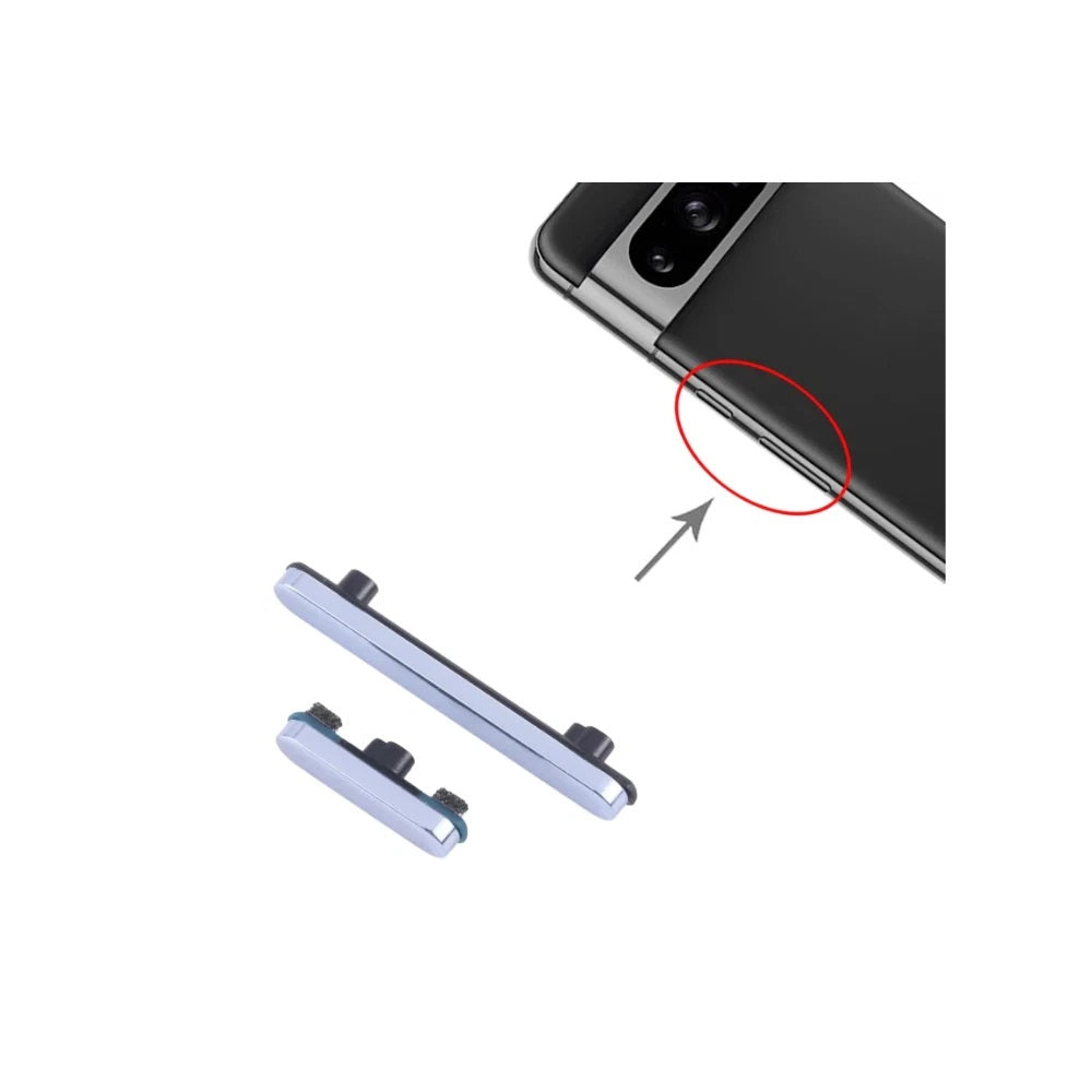 Google Pixel 8 PRO (Blue) Replacement Side Power Volume Up Down Buttons Keys