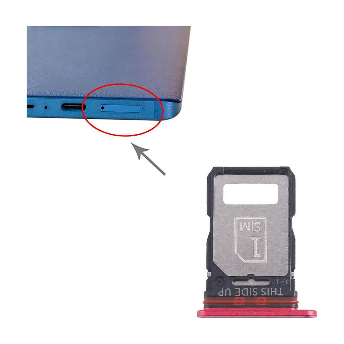 Motorola Edge 30 Fusion SIM card tray slot position