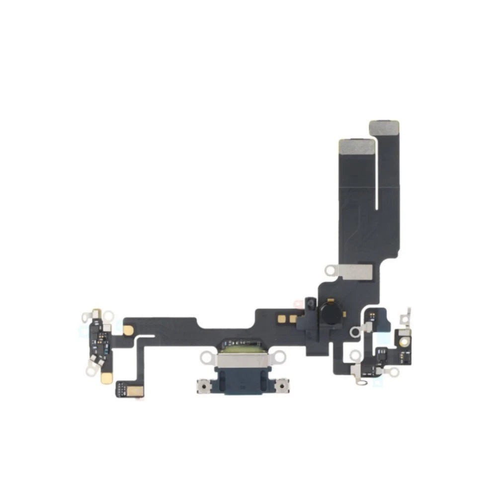 iPhone 14 Original Charging Port Flex Microphone Black / Midnight