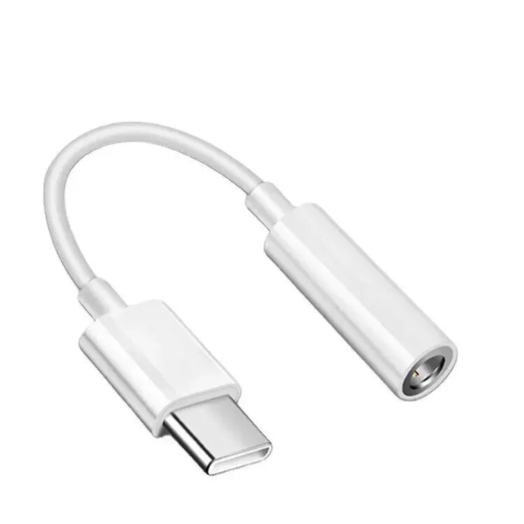 USB Type C TO 3.5mm Audio Jack Headphone Adapter USB-C Cable For S25 S24 S23 S22