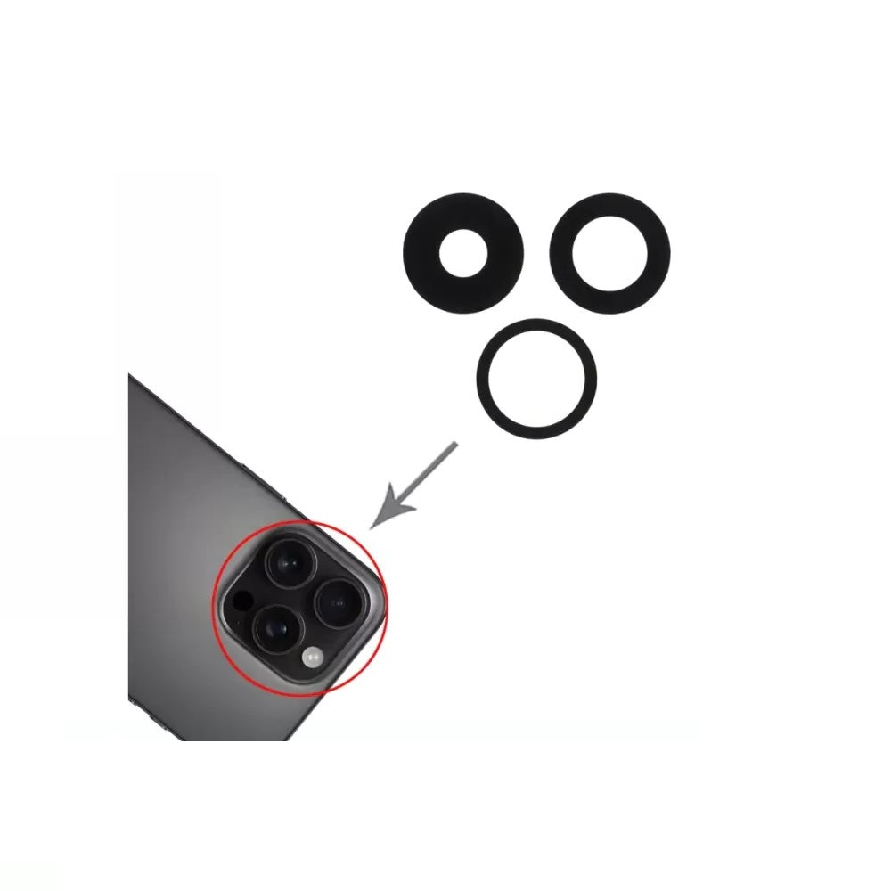 For iPhone 16 Pro Max Replacement Rear Back Camera Lens Premium Quality