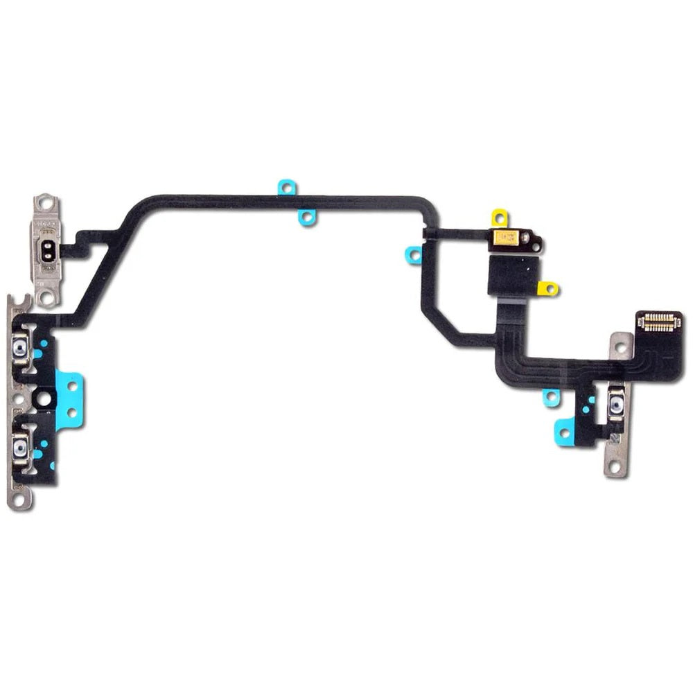 For Apple iPhone XR Replacement Power, Volume and Top Microphone Flex with Flash E-Tech61