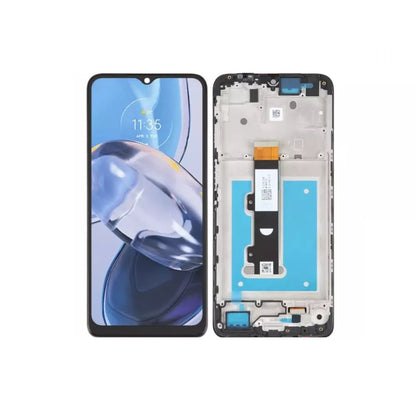 Motorola Moto E22 Replacement LCD Display Screen Touch Digitizer with Frame